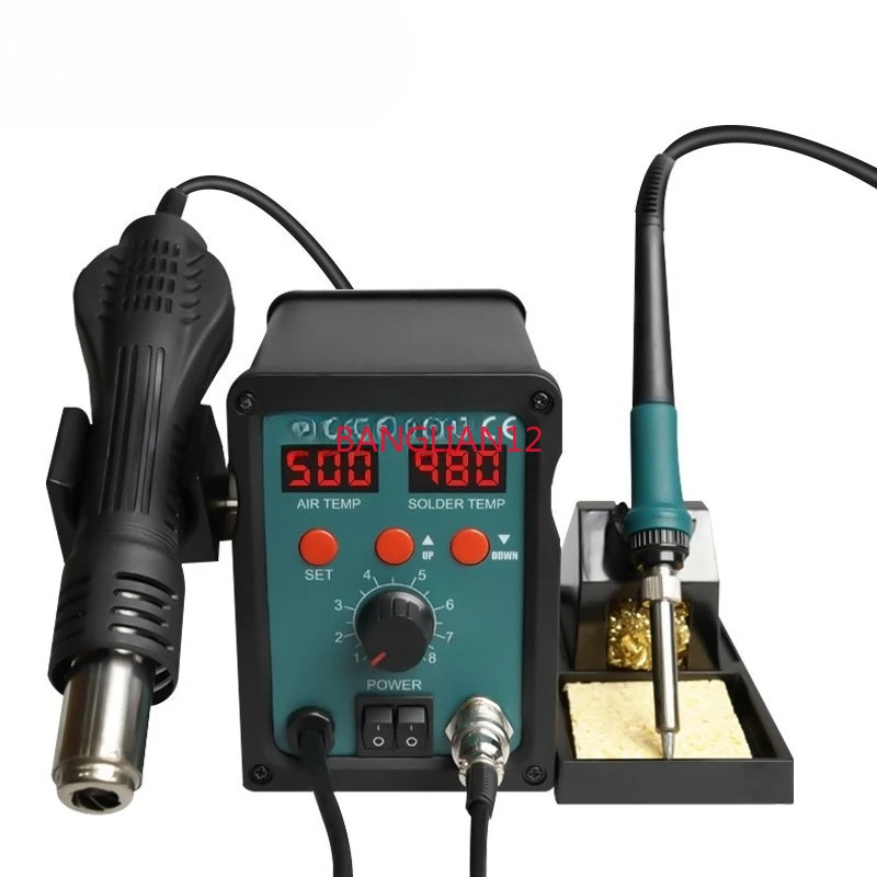 

Электрический паяльник с постоянной температурой SS-979H, паяльная станция с горячим воздухом, два в одном, цифровой дисплей, регулируемая температура, для демонтажа.