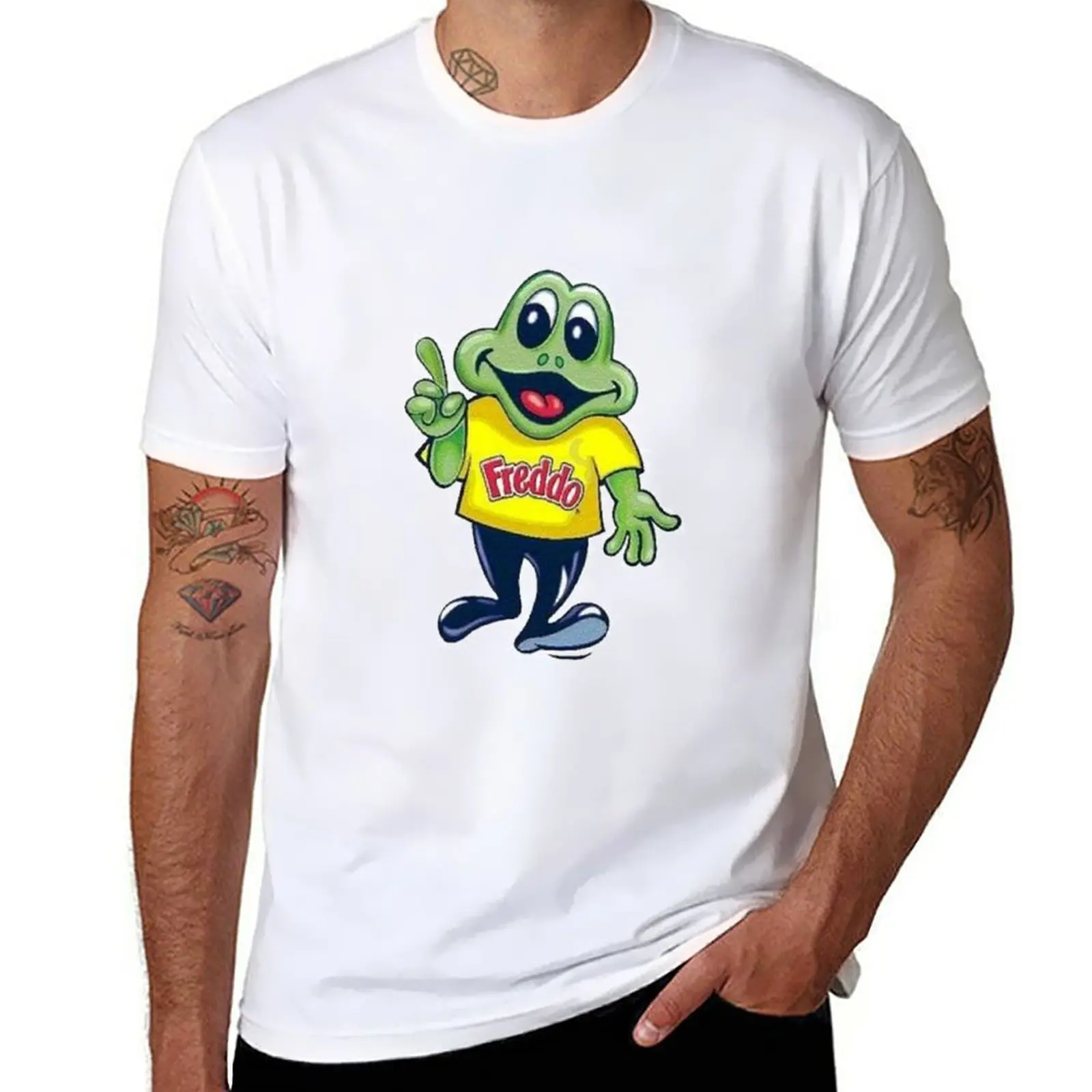 New Freddo Frog Old Logo T-Shirt T-Shirt graphics t shirt black t shirts Short sleeve tee men