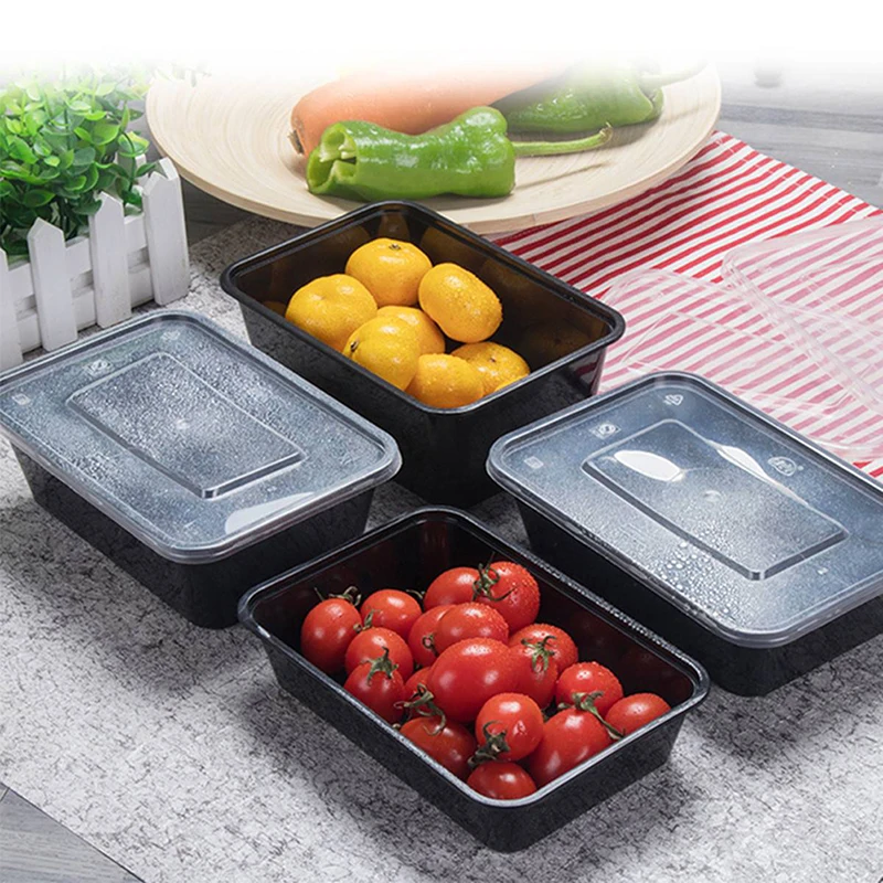 10 Pcs Microwavable Food Meal Storage Containers Reusable Lunch Boxes Bento Box