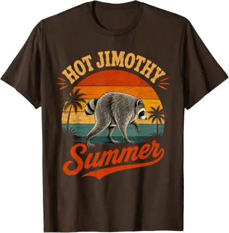 Hot Raccoon Jimothy Summer Viral Raccoon Seattle Lustiges Trash Panda T-Shirt Y2k Vintage Niedliches Tier-Print Grafik-Spruch-T-Shirt Geschenk – Detail 7