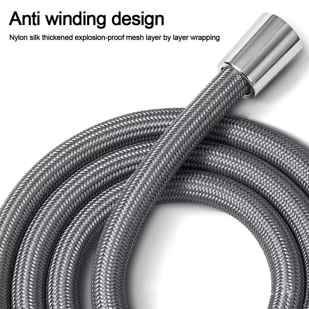 Super Light Weight 1.5M Nylon Flexible Shower Hose High Pressure Shower Tube GI/2 Universal Shower Pipe Bathroom Accessories