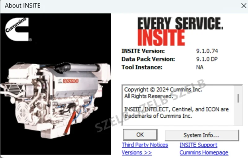 Picture 3: Newest CUMMINS INSITE V9.1/ 8.9 PRO + calterm software Engine Diagnostic Software Fault Code Engine Tests Adjustment Remove ECM