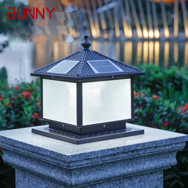 BUNNY Solar Post Lamp LED Outdoor Creative Simple Pillar Lights Waterproof IP65 for Home Villa Hotel Courtyard Porch