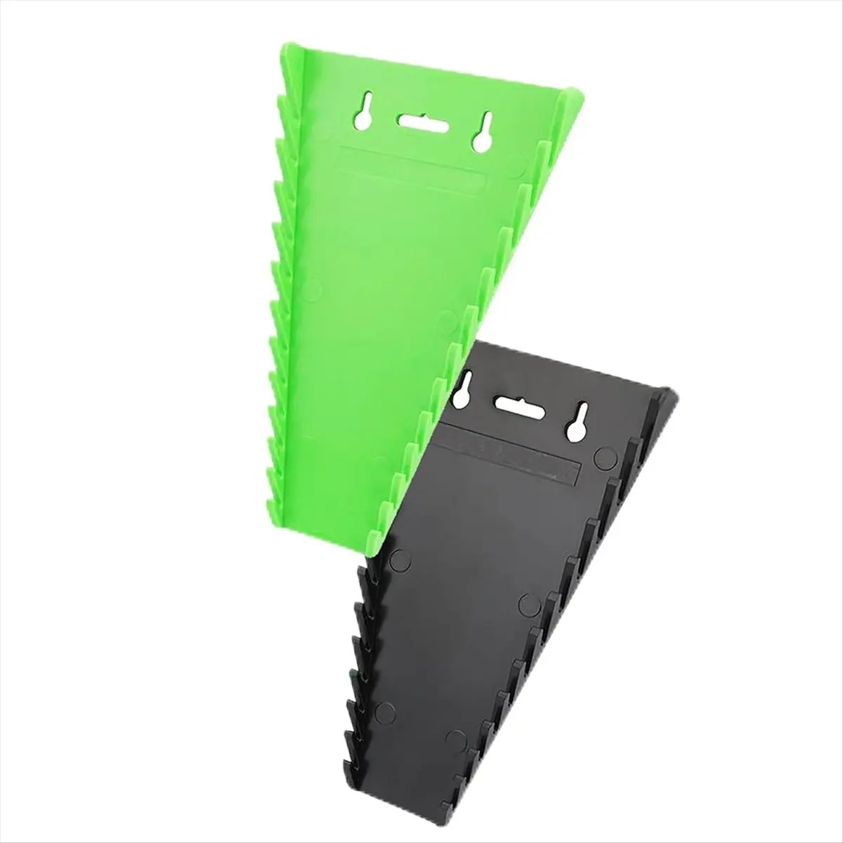 AT13 2 Pack Magnetic Wrench Organizer,Wrench Tool Box Organizer,Quality Wrench Holder SAE,1/4 - 1/16 Inch, 6mm-24mm