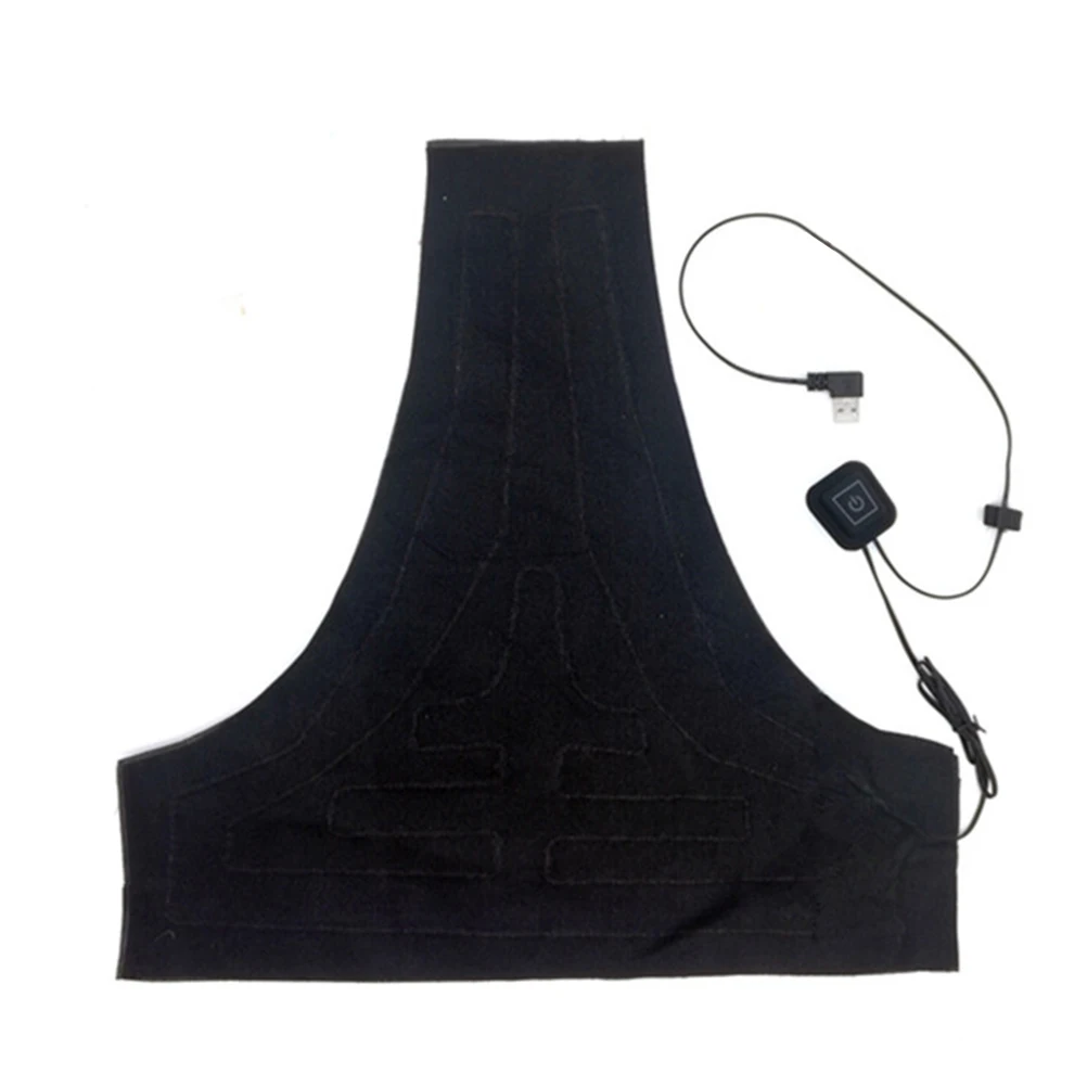 

Electric Vest Outdoor Heated Adjustable Pad The Back USB Heating Washable Black