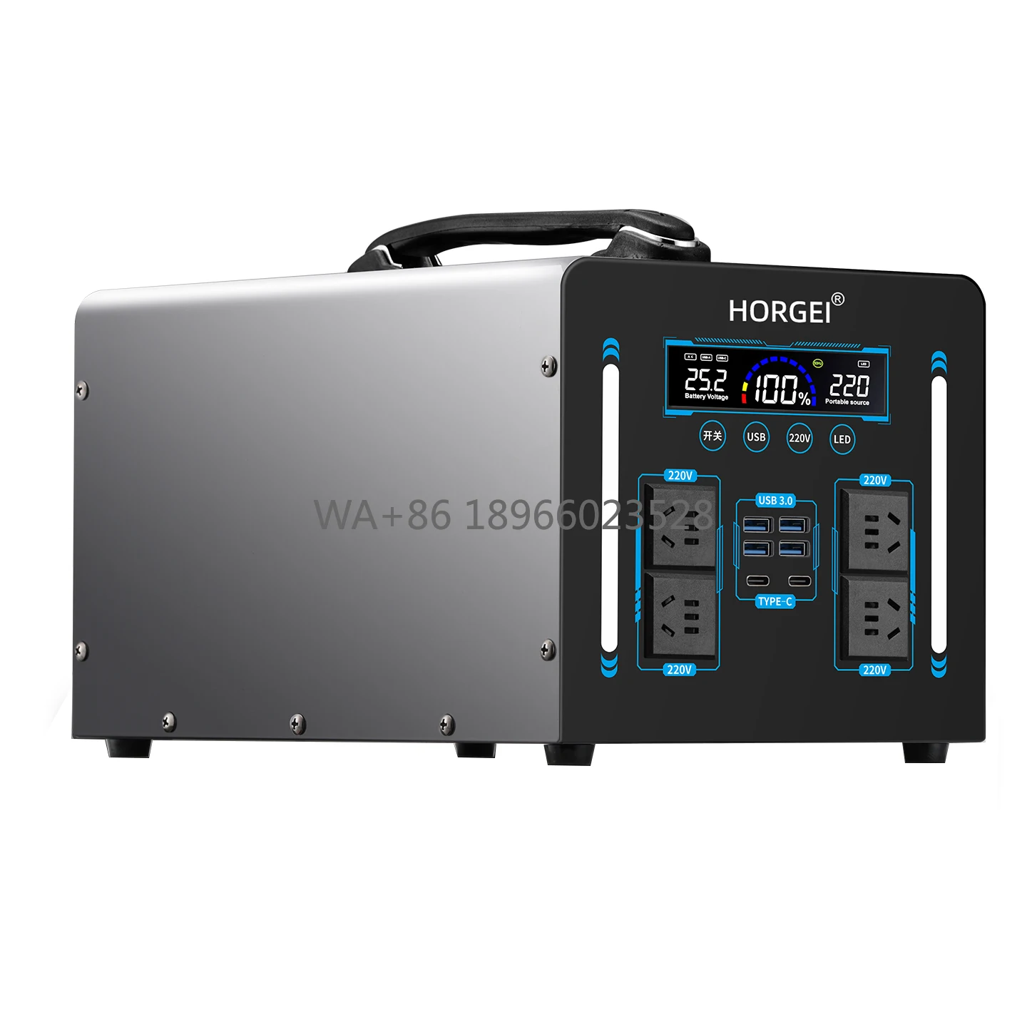 

1500W 110V/220V Portable Emergency Mobile Solar Battery for Outdoor Adventures HorGei Outdoor Camping Travel Power Bank
