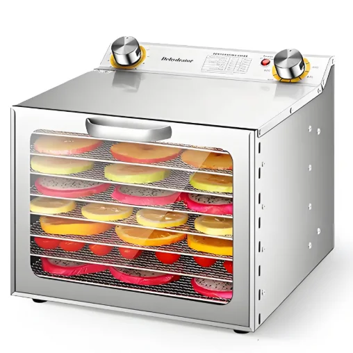 مجفف فواكه وخضروات منزلي صغير من الفولاذ المقاوم للصدأ 18 طبقة مجفف مادي للفواكه والخضروات الجافة #3