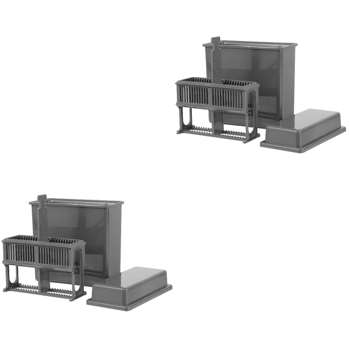 

2 комплекта предметных стекол, лабораторные окрашивающиеся слайды для микроскопов и комплект, 24 слота, пластиковый органайзер для хранения