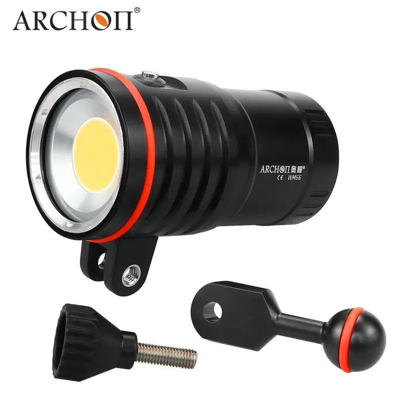 ARCHON DM60 /WM66 Diving Light COB Diving Video Light Max 12000 Lumens HD video diving photoraphy lights torch With Battery Pack