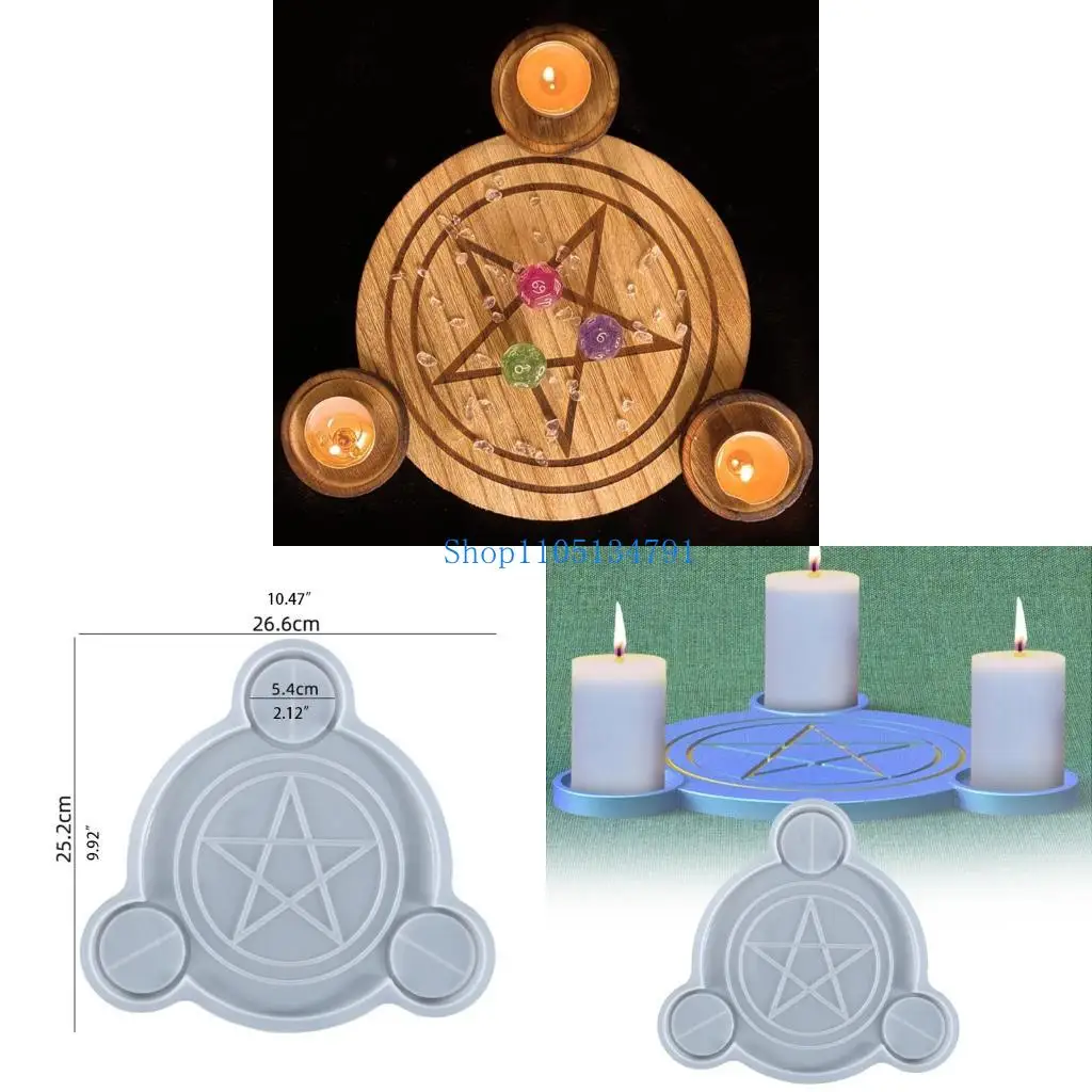 

98 -километровый паттиграммс плесени, литья силиконовая плесень, подходящая для эпоксидной эпохи DIY Holder