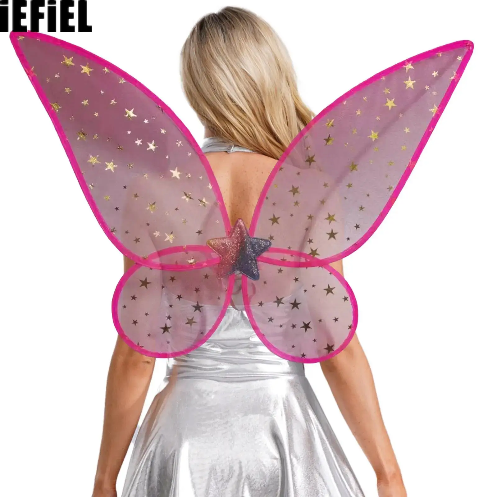 

Крылья ангела, крылья феи-бабочки, вечерние крылья с эластичными ремнями, аксессуары для костюмов феи на Хэллоуин
