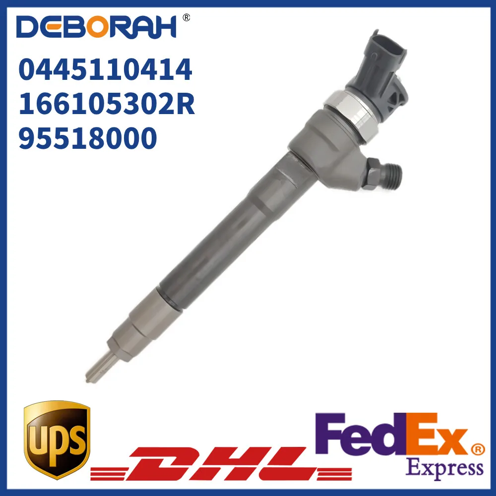Injetor de combustível diesel 0445110414 166105302R para Opel Vivaro Renault Megane