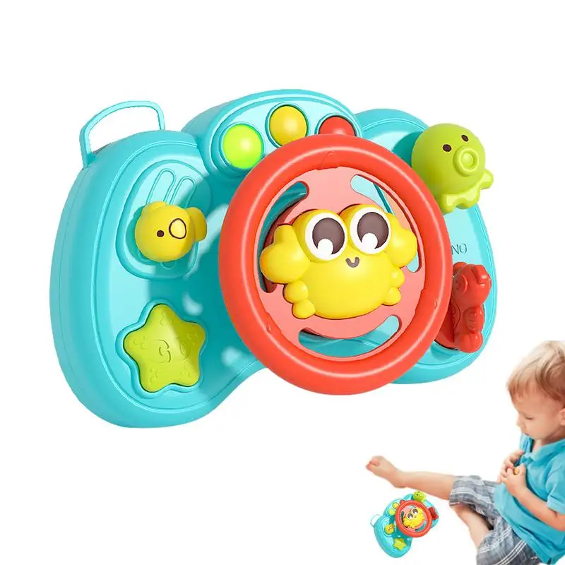 

Toddler Driving Toy Crab Interactive Driving Toy With Light And Sound Promotes Hand-Eye Coordination Enhances Parent-Child