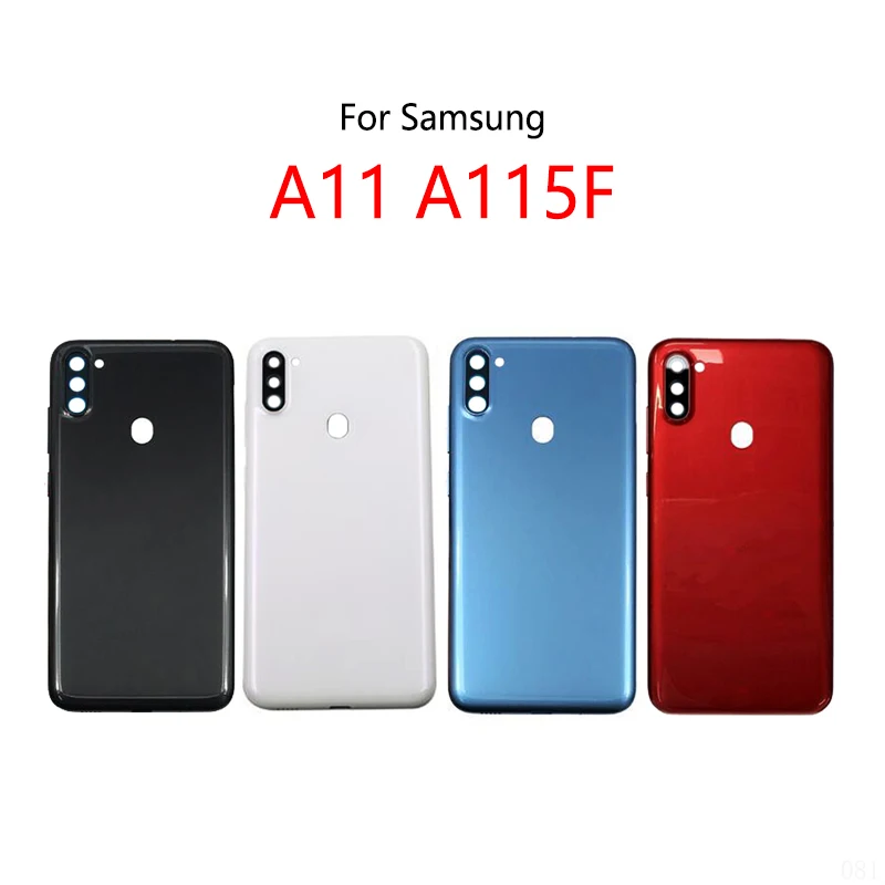 Battery Back Cover For Samsung Galaxy A11 A115F Glass Panel Housing Battery Cover Rear Case