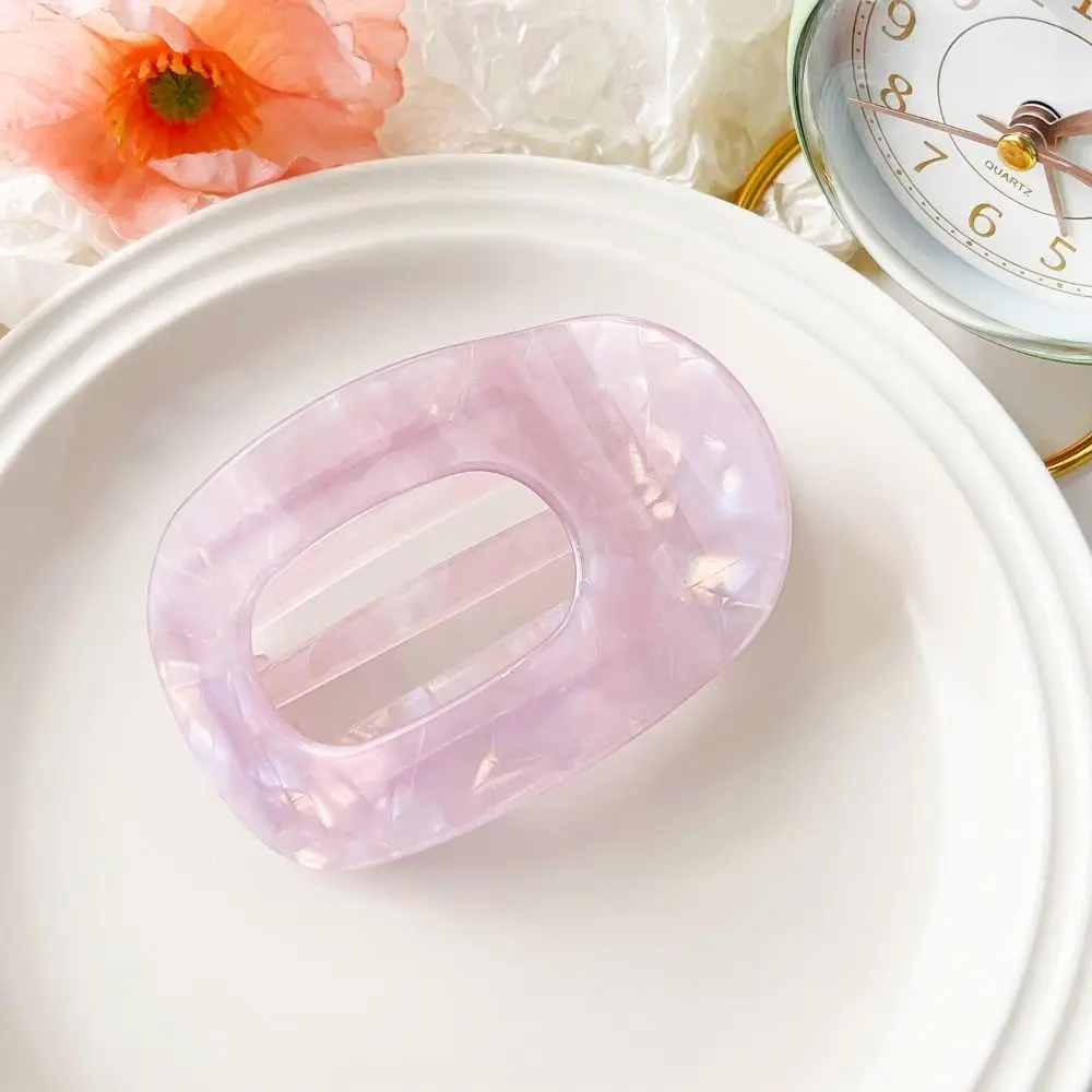 

Elliptic Shape Leopard Hair Claw Hair Accessories Headwear Acetic Acid Hair Clip Candy Color Kroean Style Acetate Barrettes