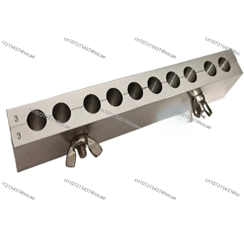 

10-луночная форма для суппозитории торпедной формы из алюминиевого сплава, специальная ручная форма для лабораторных научных исследований, может быть настроена по индивидуальному заказу