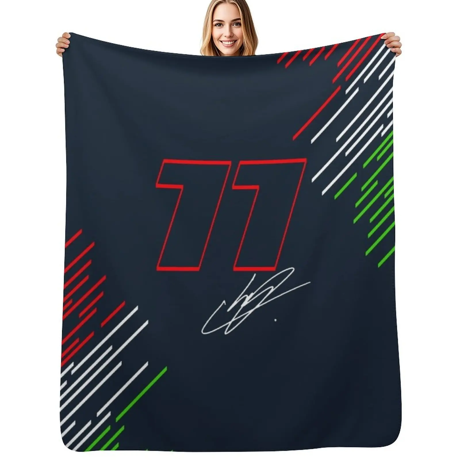 Checo Perez 2022 Throw Blanket Softest christmas gifts Soft Beds for sofa blankets and throws wednesday Blankets