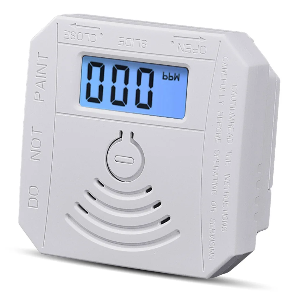 CO997 Electrochemical Sensor Carbon Monoxide Gases Leakage Detector Unit 3-digit LCD Sound and Light Alarm LED Indicator Lights