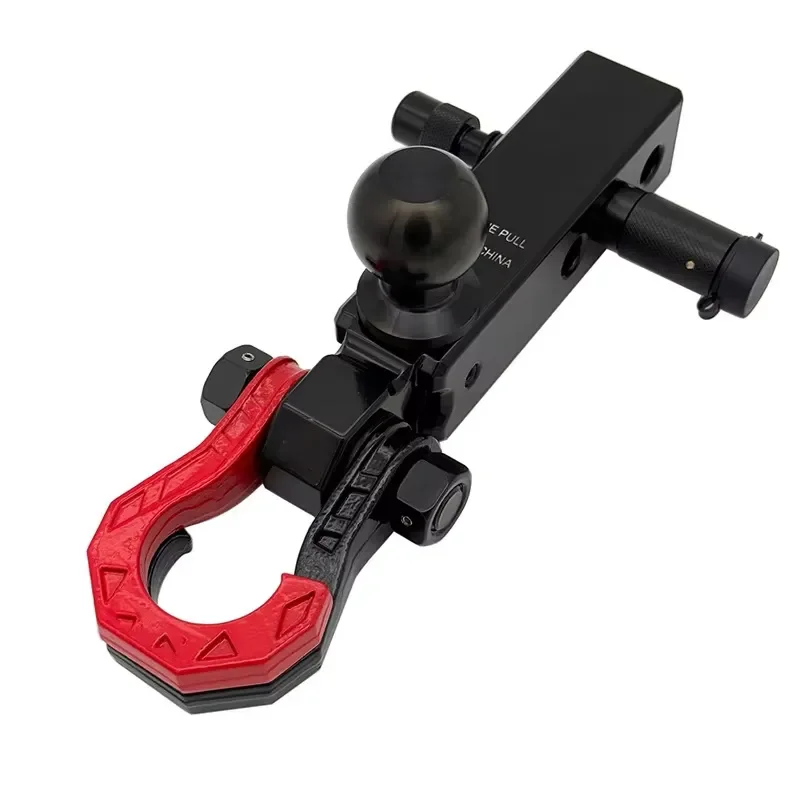 Aluminum Alloy 3-Hole Square Trailer Arm Full Kit Ball Head Anti-Loosening High-Strength Split Shackle
