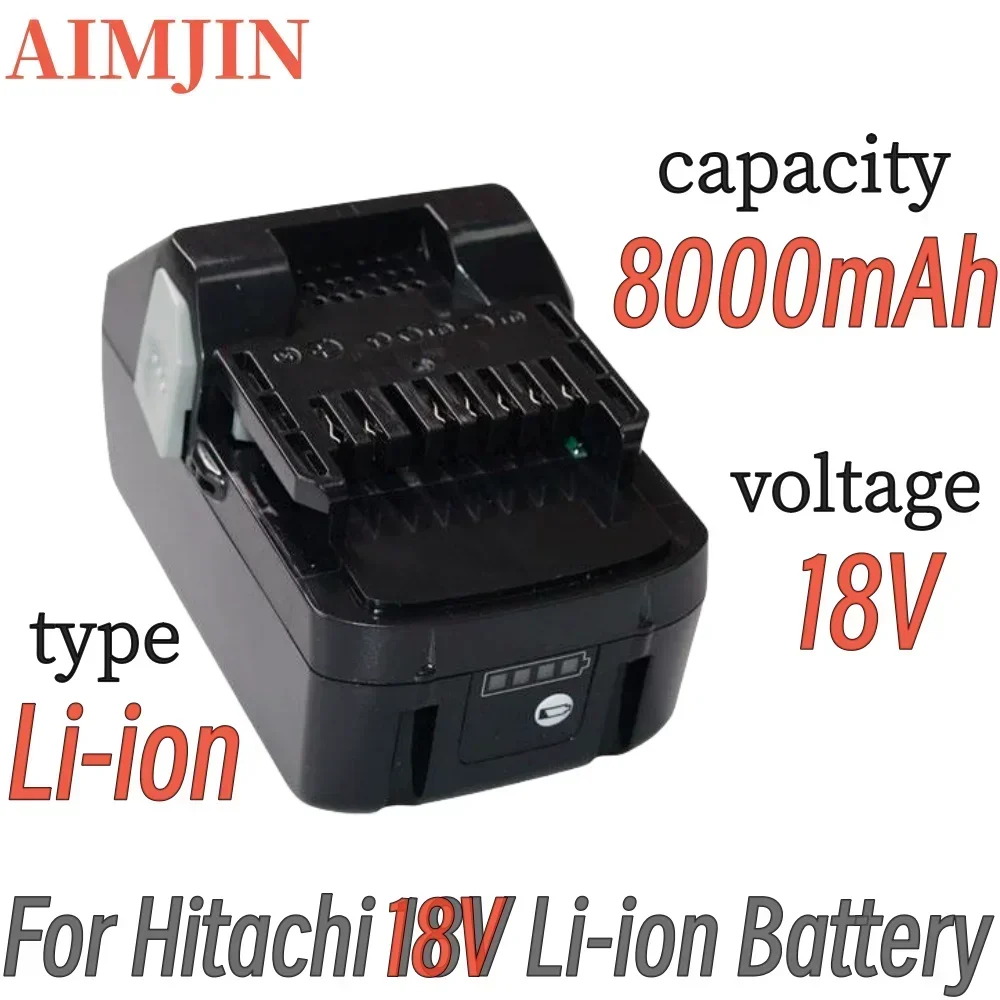 

Applicable to Hitachi BCL1815 EBM1830 DS18DL series wireless tool 18V 8.0Ah battery pack, lithium-ion rechargeable battery