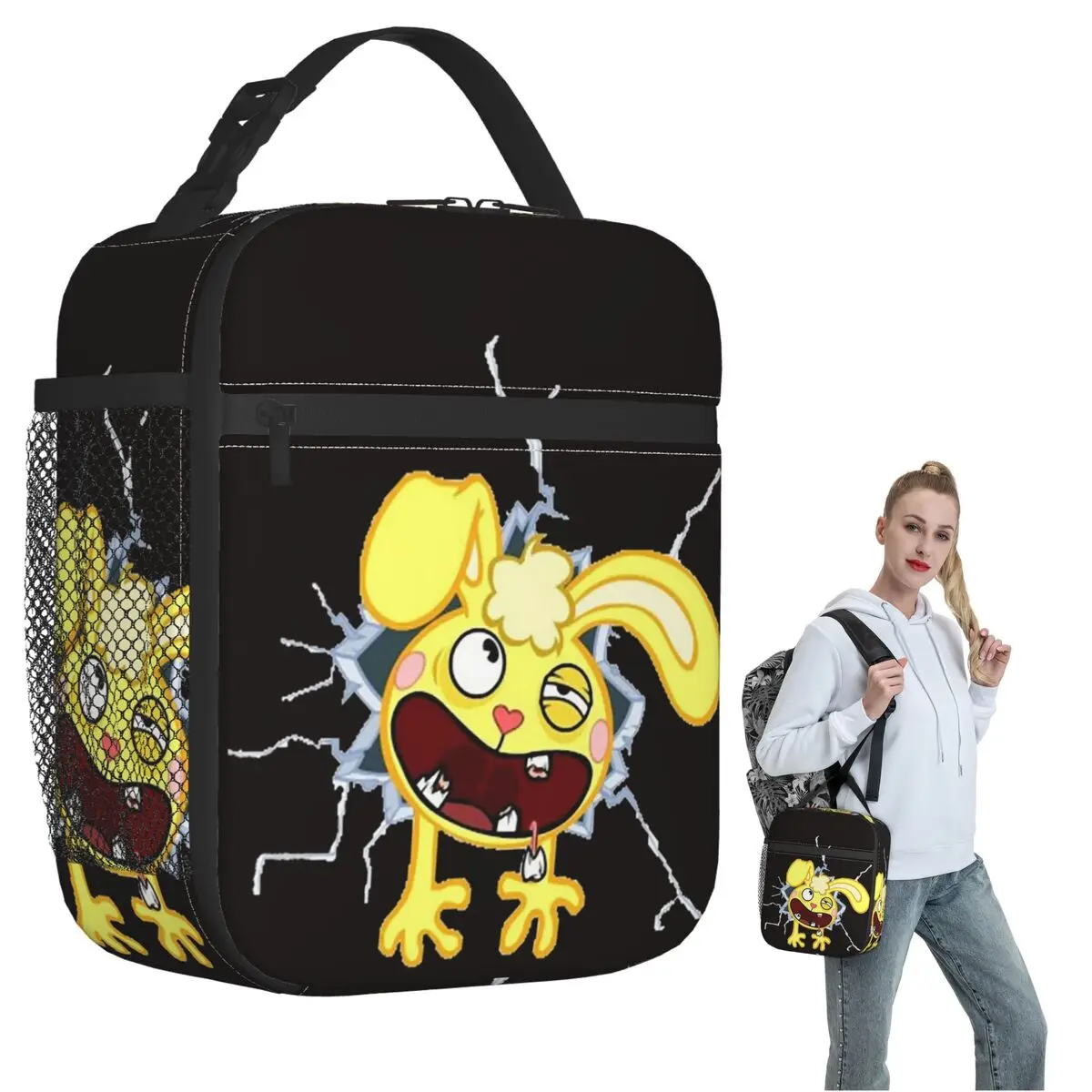 

Термосумка для обедов Happy Tree Friends для женщин и детей, герметичная, с термоизоляцией, для еды