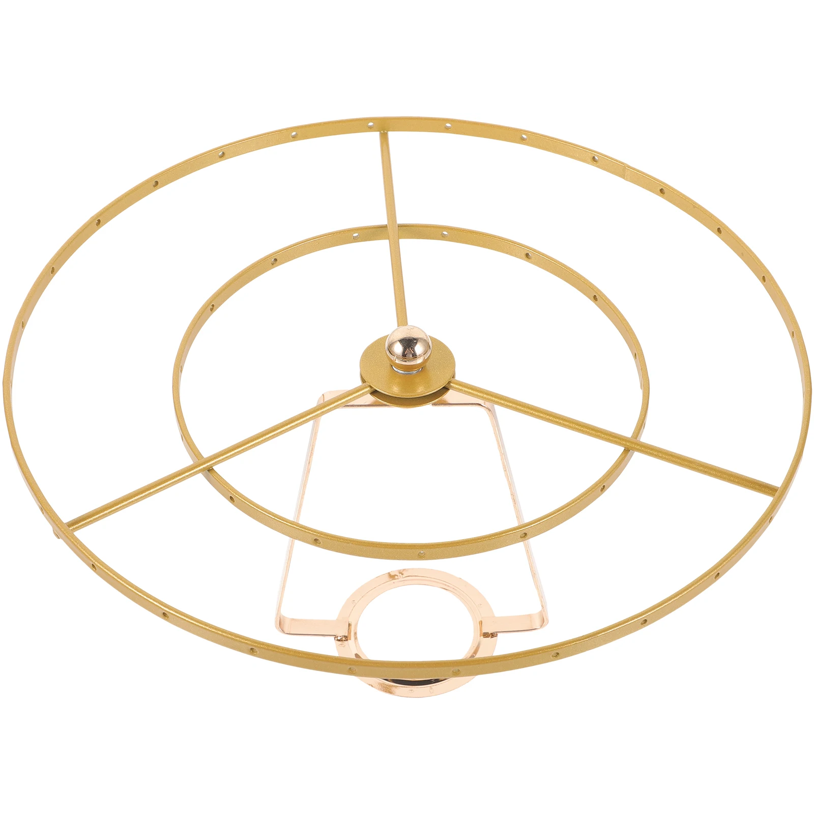 

1 set DIY Shell Lamp Stand Vintage Metal Lampshade Frames Decorative Light Cage Guard Wire Lamp Shade Ring Set Stable Practical