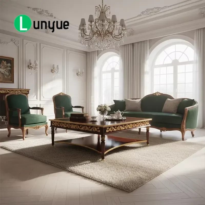 Square Coffee Table Traditional British Handmade Inlaid Center Dining Table Deluxe Furniture for Living Room Home Decor