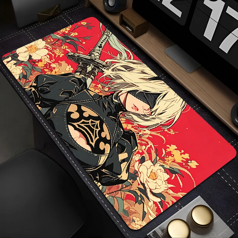 Mouse Pad Gaming Desk Mat Laptop Anime Mouse Mat N-nier Automata 2b Keyboard Pad PC Game Rug Carpet Cool Mousepad Home Table Pad