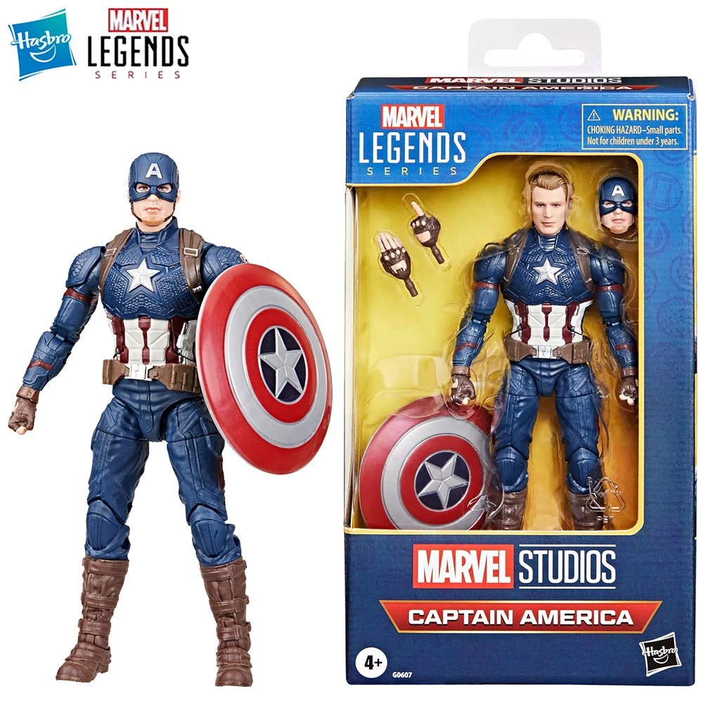 

[In-Stock] Hasbro Marvel Legends Series Captain America (Avengers: Endgame) 15Cm Action Anime Movie Figure Model Toys