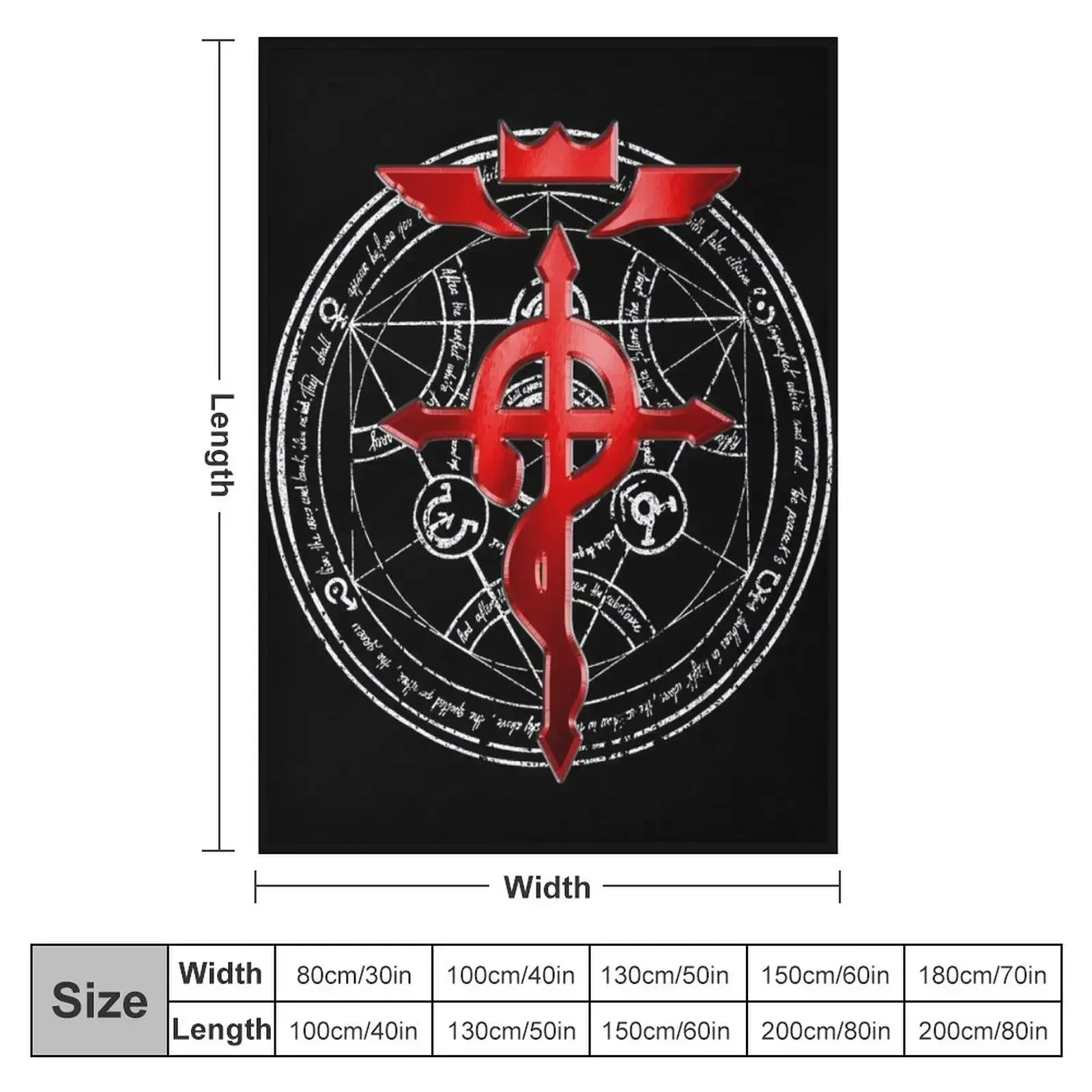 Fullmetal Alchemist Transmutation Symbol Throw Blanket Personalized Gift Sofas sofa bed Tourist Comforter Retros Blankets