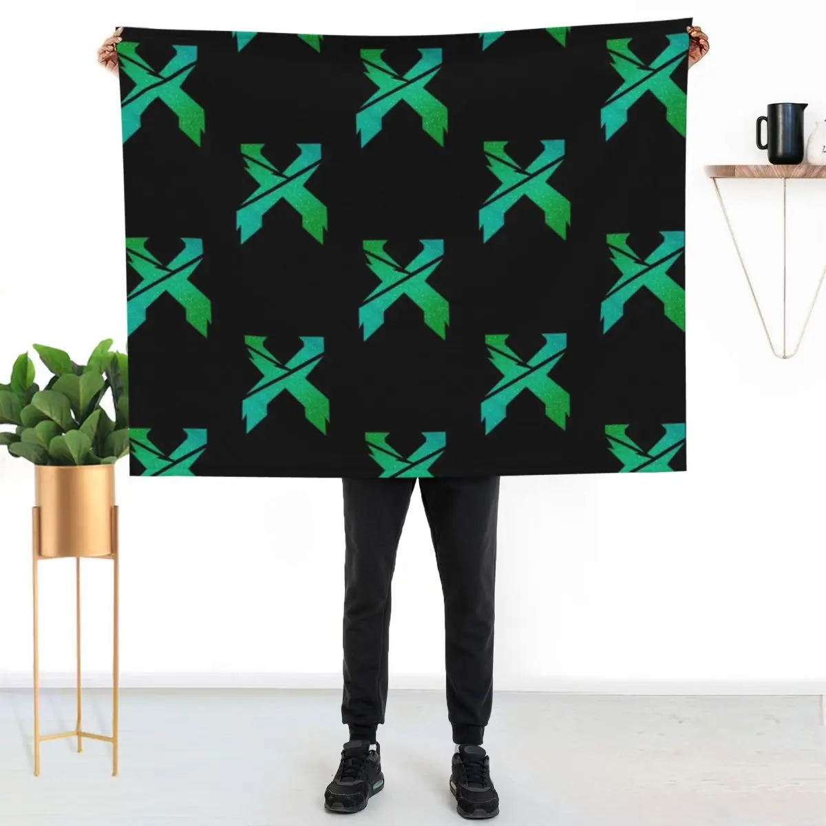 

Throw Ya X Up Throw Blanket Thin Soft Blanket for Summer Night Sleeping
