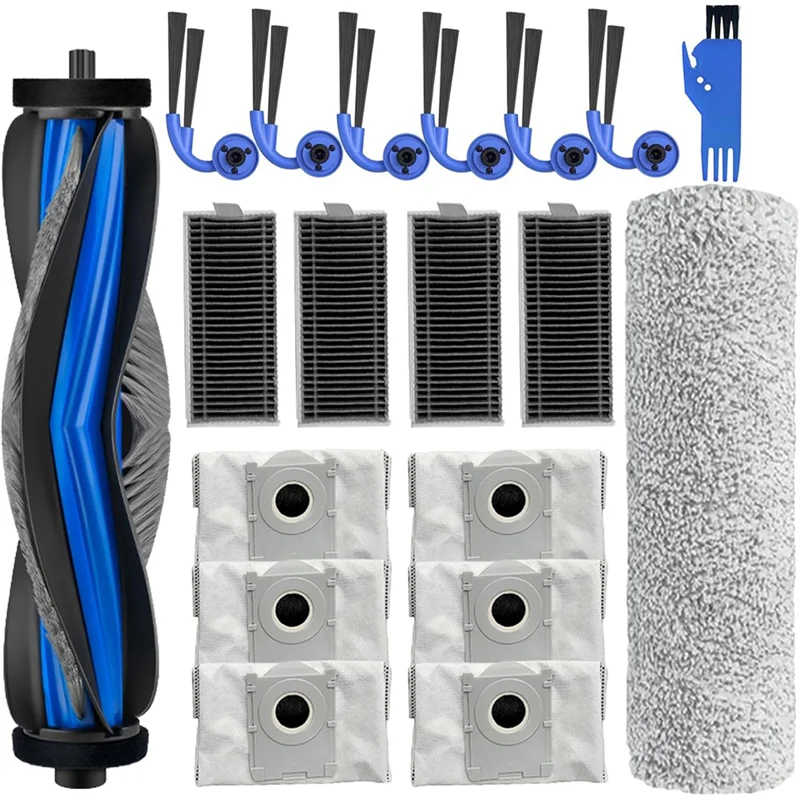 BAAN-cepillos laterales principales de repuesto, filtros HEPA, bolsas de polvo para Robot aspirador Ecovacs Deebot X9 Pro Omni/X9 Pro