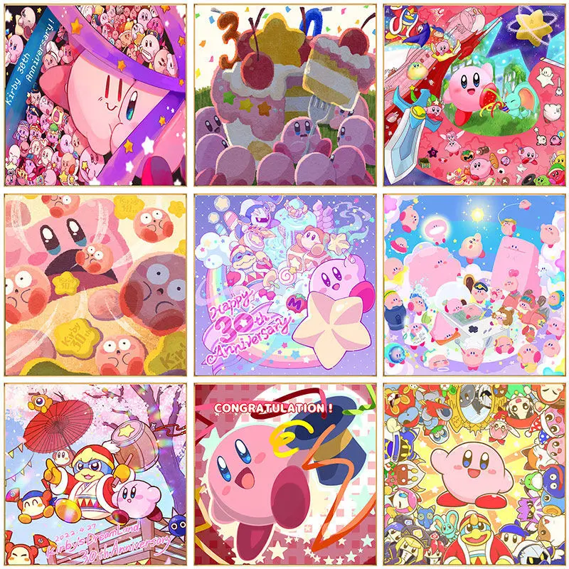 

Kirbyed Diamond Painting Cartoon Anime Waddle Dee Dedede King Full Round Diamond Painting Kits 5D Mosaic Embroidery Cross Decor