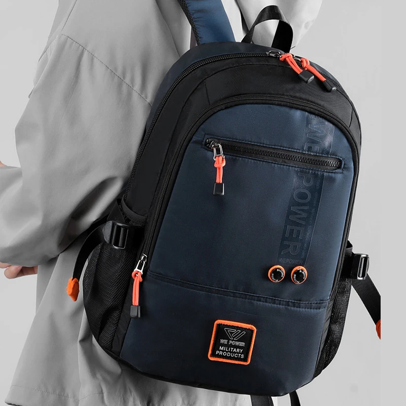 

New leisure backpack, large capacity commuting computer backpack, men's outdoor sports travel backpack, Student school bag