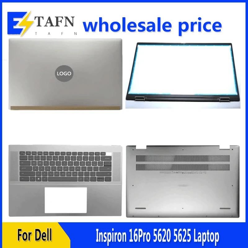 

New For DELL Inspiron 16Pro 5620 5625 Laptop LCD Back Cover Front Bezel Upper Palmrest Bottom Base Case Keyboard Hinges