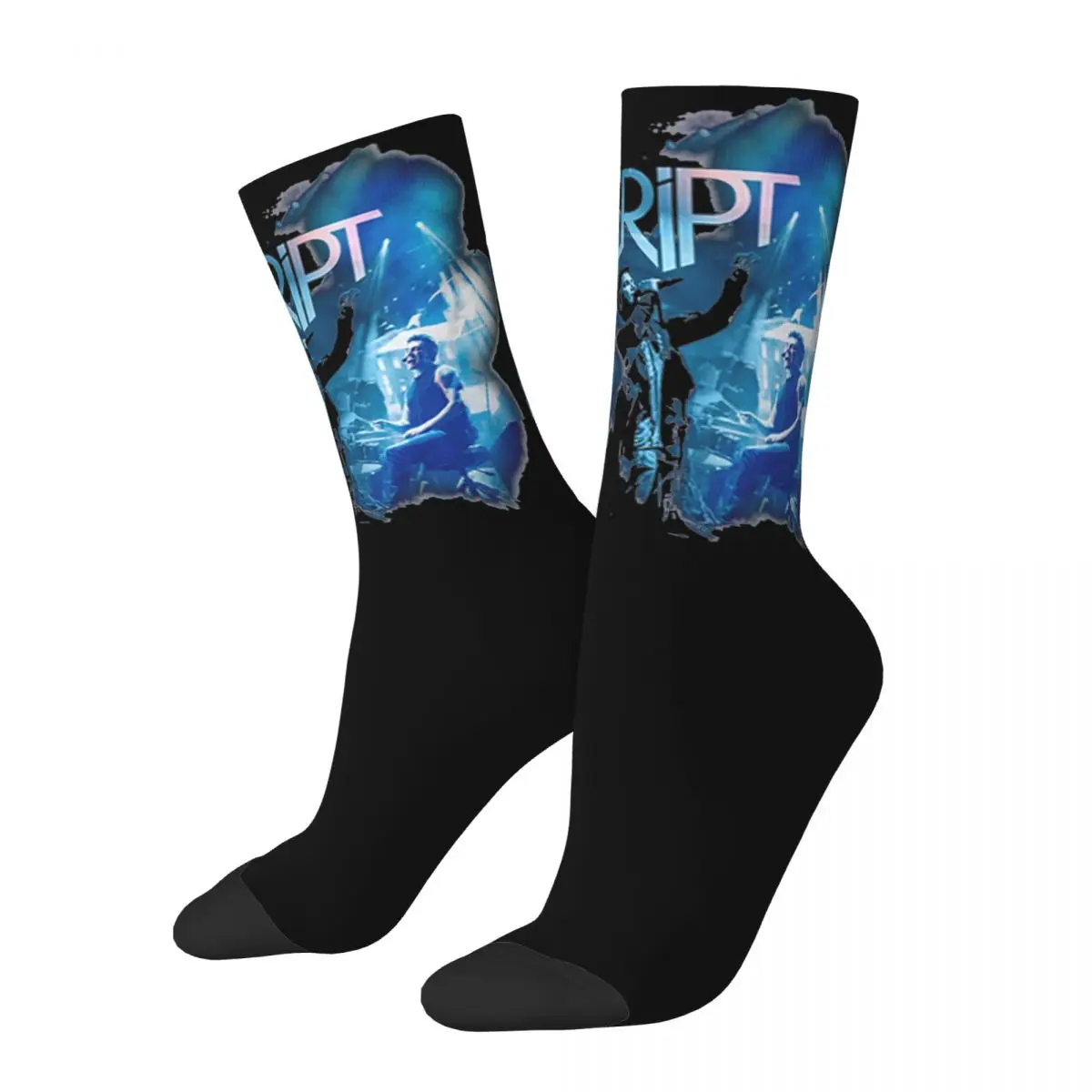 

Satellites 2024 World Tour The Script Merch Crew Socks Cozy Rock Band Graphic Long Socks Soft for Women's Best Gifts