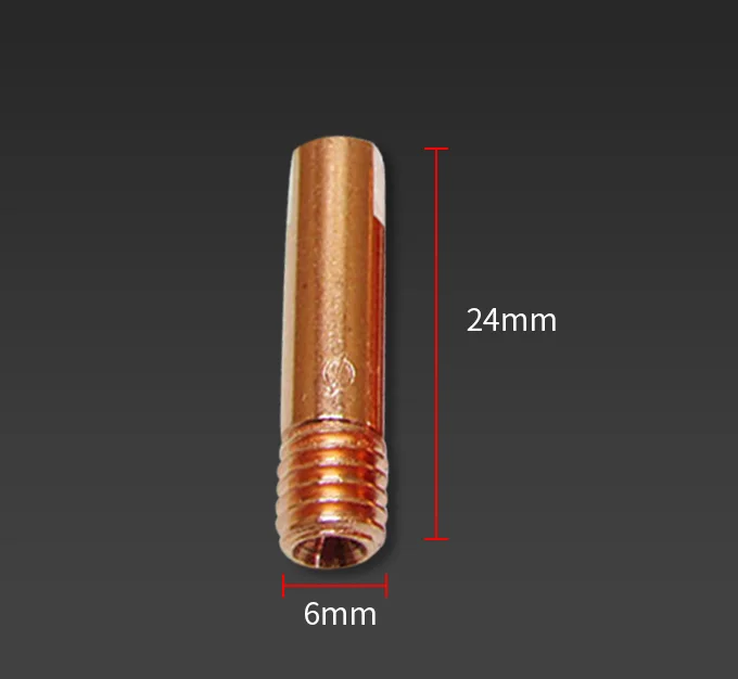 10/20PCS Tip Gas Nozzle MB-15AK M6*25mm Welding Torch Contact Contact Tip Gas Nozzle 0.6/0.8/0.9/1.0/1.2mm