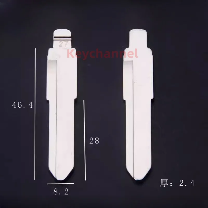 10pcs Universal Car Flip Key Blade MZ31 MAZ24R MAZ-11D KD Key Blank 27# MAZ13 for Mazda M2 M3 M5 M6 M8  for KEYDIY VVDI Remote