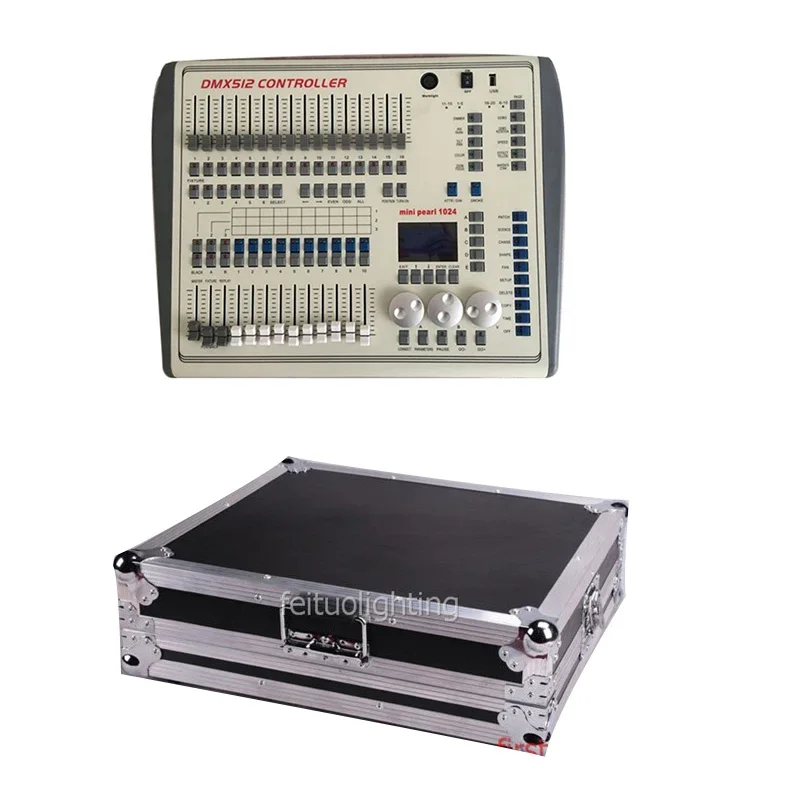 Stage Lights High Quality with Flight Case DMX512 Console 1024 Mini Pearl Controller DMX DJ Controller