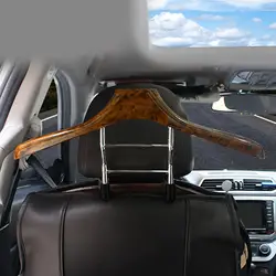 Car Coat Hanger Multifunctional Car Accessories Metal Wood Color Organizer Rack