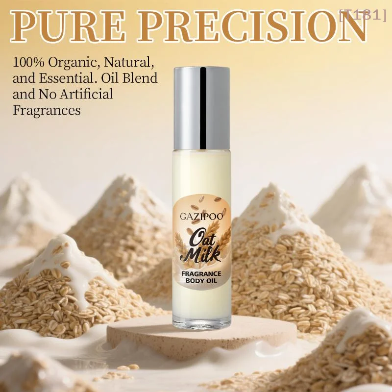 

10ml Oat Milk Roll-On Fragrance Oil Long Lasting Women's Fragrance Body Oil Portable Mini Fragrance For Daily Use