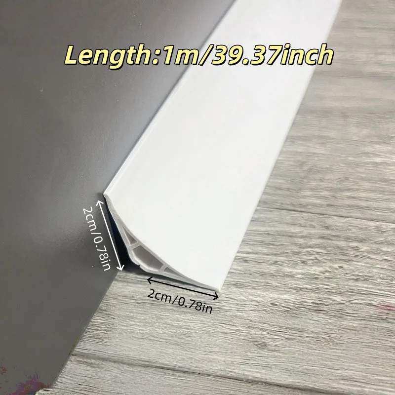 1pc Self-adhesive Wall Corner Skirting Line Molding Ceiling Caulk Internal Strip Edge Trim Strip Home Decorative Supply