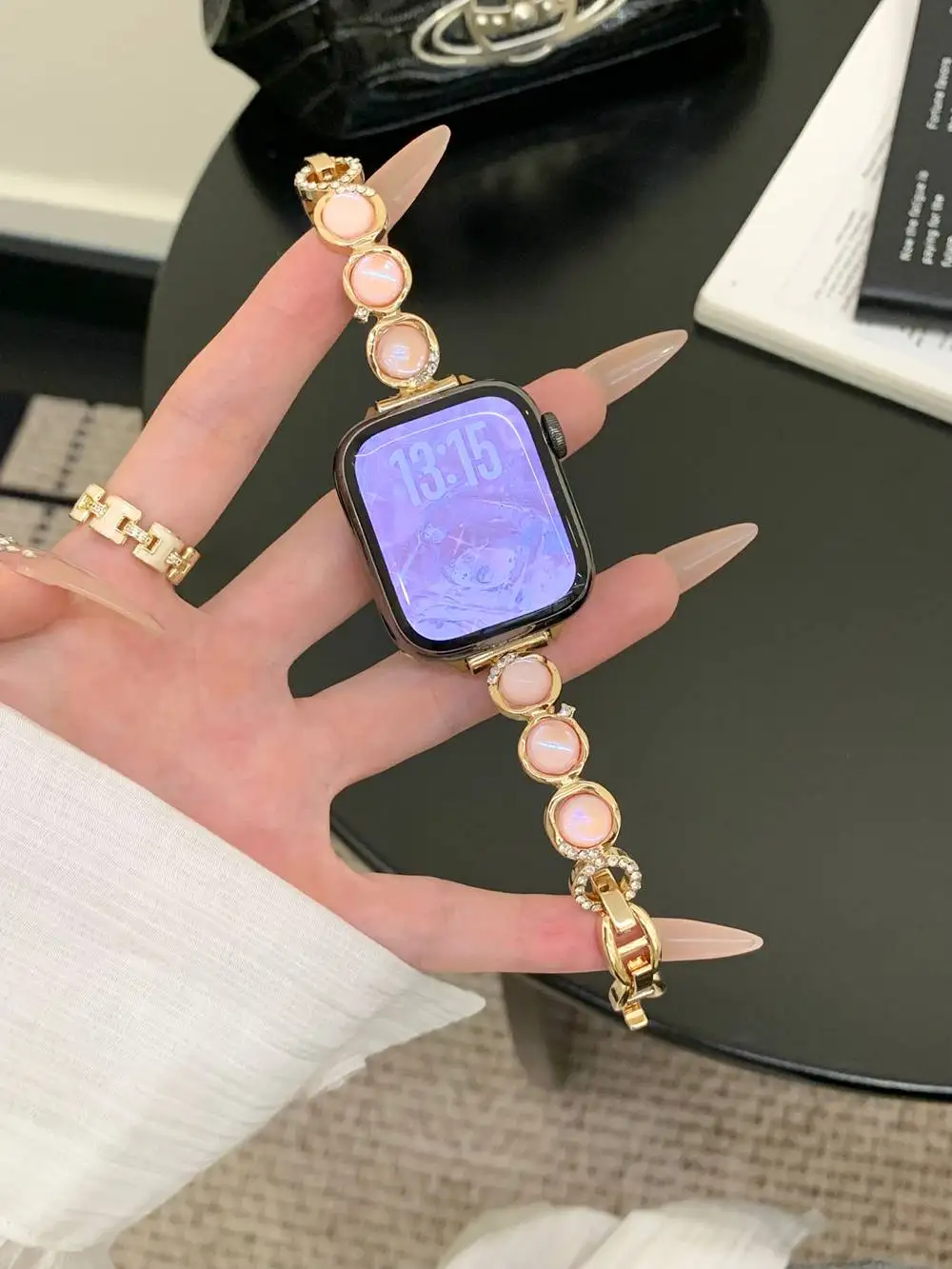 Высококачественный браслет для Apple Watch, женский ремешок серии 8/7/6/10/9, 40 мм, 41 мм, 38 мм, 42 мм, 44 мм, 45 мм, 46 мм