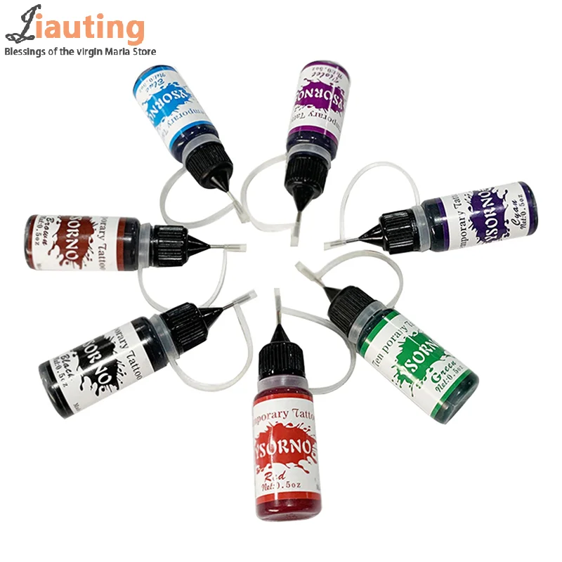 Multi-Colors Tattoo Ink Body Art Pigment Professional Beauty Paints Makeup Tattoo Supplies Semi-permanent Liquid Tattoo Paste