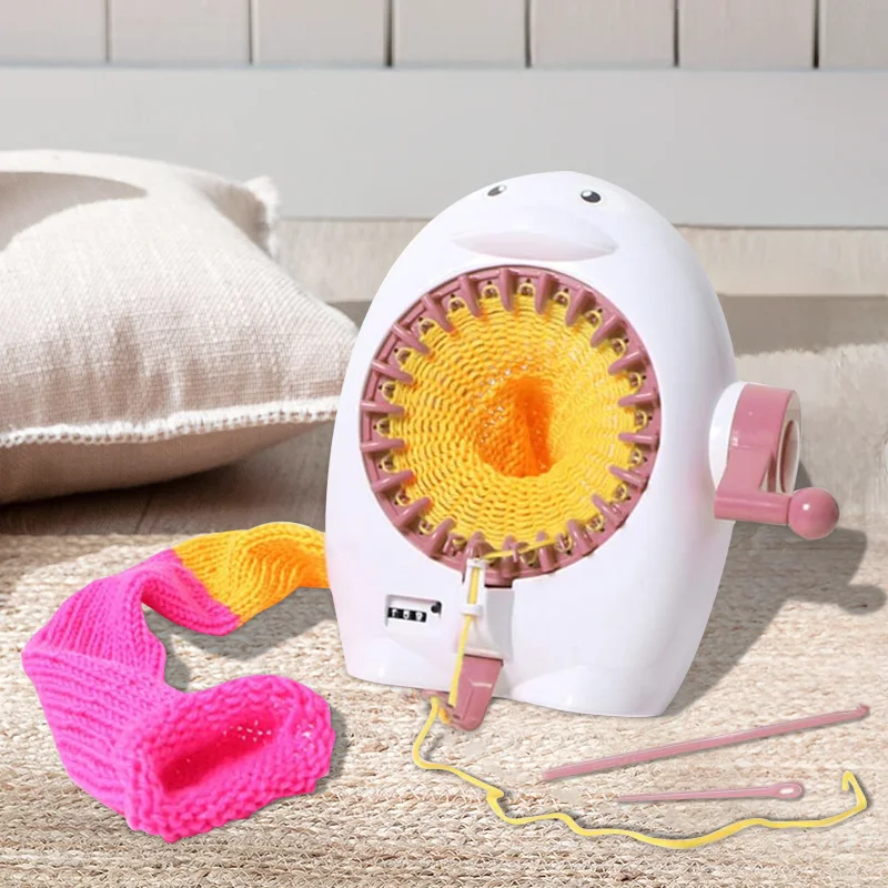 

Мини-вязаная машина, 22-игольная машина для вязания ткацких станков своими руками со счетчиком рядов, для шапки, шарфов, перчаток, носков