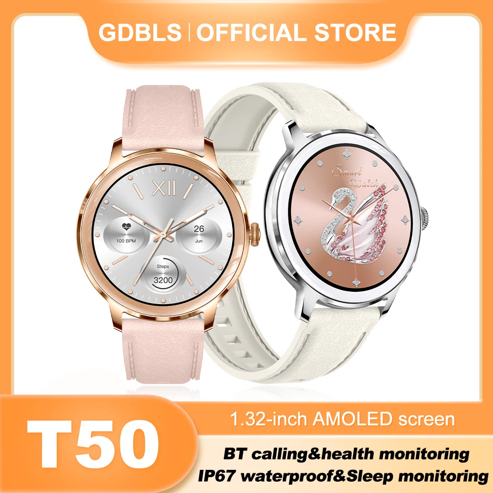 Bluetooth Call Smart Watch Women Ultra Thin 1.32