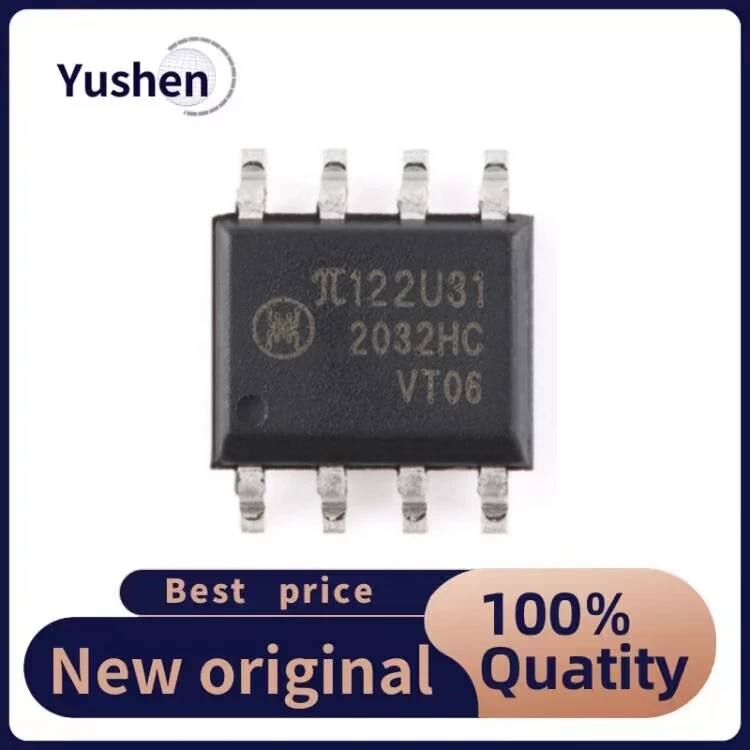 50PCS Original π 122U31 SOIC-8 Enhanced ESD 3kVrms 150Kbps Dual Channel Digital Isolator