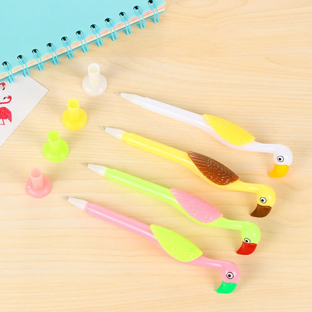

8 Pcs Flamingo Gel Pen Ink Pens for Students Creative Modeling