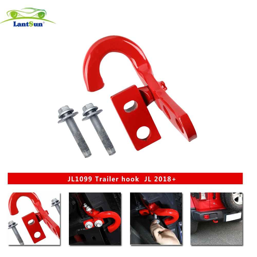 

Left Towing Hook Car Decor for Car Exterior Accessories for Jeep Wrangler JL 2018-2024 LANTSUN JL1099