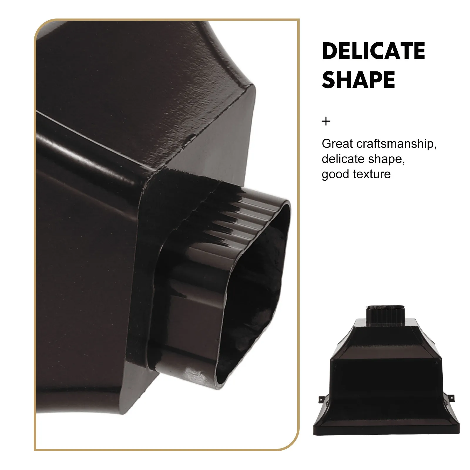 Aluminum Alloy Rainwater Diverter Outdoor Gutter Adapter Downspout Drainage Collector Funnel Rain Gutter Downspout Connector